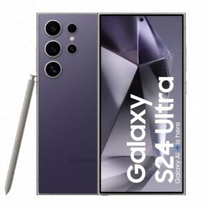 Samsung Galaxy S24 Ultra 5G AI Smartphone with Galaxy AI (Titanium Violet, 12GB, 256GB Storage), Snapdragon 8 Gen 3, 200 MP Camera with ProVisual Engine and 5000mAh Battery
