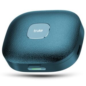 truke Mega 9 New Launch True Wireless in Ear Earbuds W/ 24-Bit Lossless Spatial Audio, 70H Battery Fast Charge Ear Buds, Leather Finish, 13mm Speakers TWS, 40ms Ultra Low Latency, 4Mics ENC