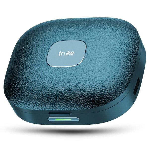 truke Mega 9 New Launch True Wireless in Ear Earbuds W/ 24-Bit Lossless Spatial Audio, 70H Battery Fast Charge Ear Buds, Leather Finish, 13mm Speakers TWS, 40ms Ultra Low Latency, 4Mics ENC