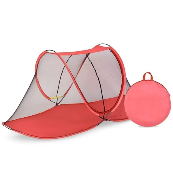 Polyester Foldable Portable Lightweight Single Bed Machardani Mosquito Net with Base (Random Color Depend on Availability) (Size : LxWxH : 6.5X 4 X 4 Feet) - Image 5