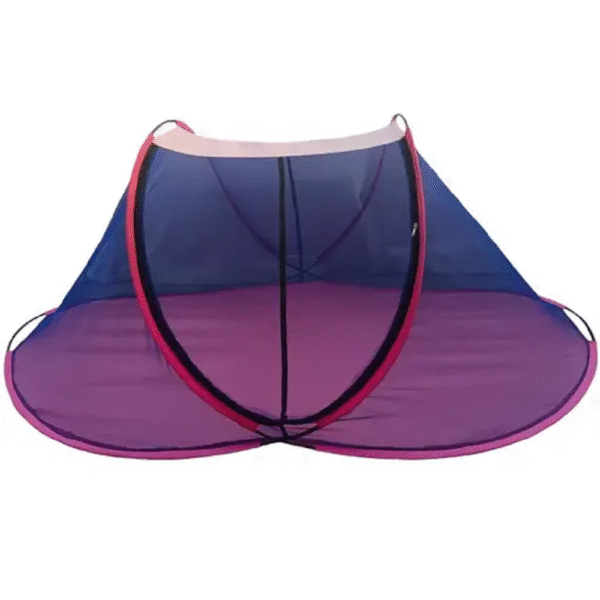 Polyester Foldable Portable Lightweight Single Bed Machardani Mosquito Net with Base (Random Color Depend on Availability) (Size : LxWxH : 6.5X 4 X 4 Feet) - Image 3