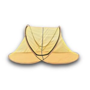 Polyester Foldable Portable Lightweight Single Bed Machardani Mosquito Net with Base (Random Color Depend on Availability) (Size : LxWxH : 6.5X 4 X 4 Feet)