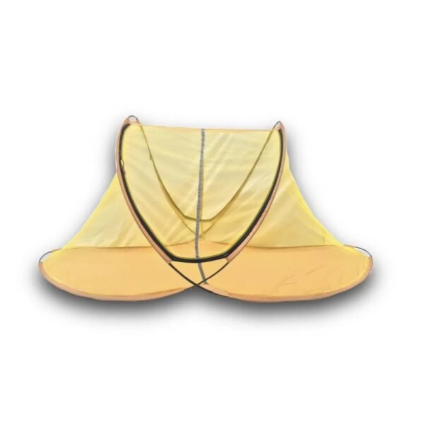 Polyester Foldable Portable Lightweight Single Bed Machardani Mosquito Net with Base (Random Color Depend on Availability) (Size : LxWxH : 6.5X 4 X 4 Feet)